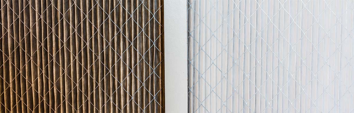 How Often Should You Change Your Air Filter in Your Home - dirty air filter next to clean one